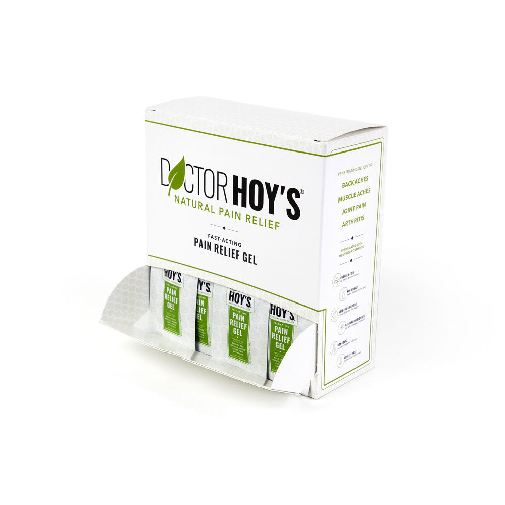 Doctor Hoy's Natural Pain Relief Gel | 100 Count Dispenser Box