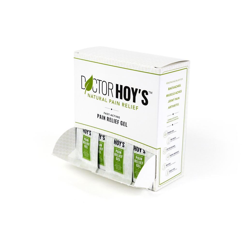Doctor Hoy's Natural Pain Relief Gel | 100 Count Dispenser Box