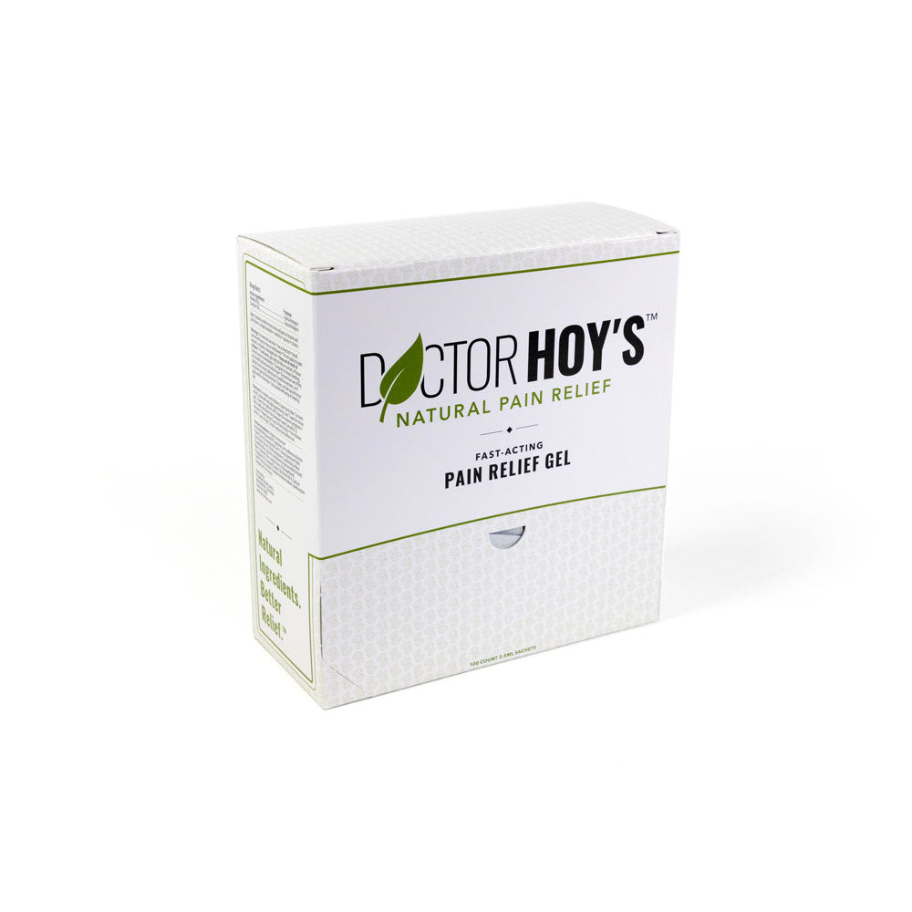 Doctor Hoy's Natural Pain Relief Gel | 100 Count Dispenser Box