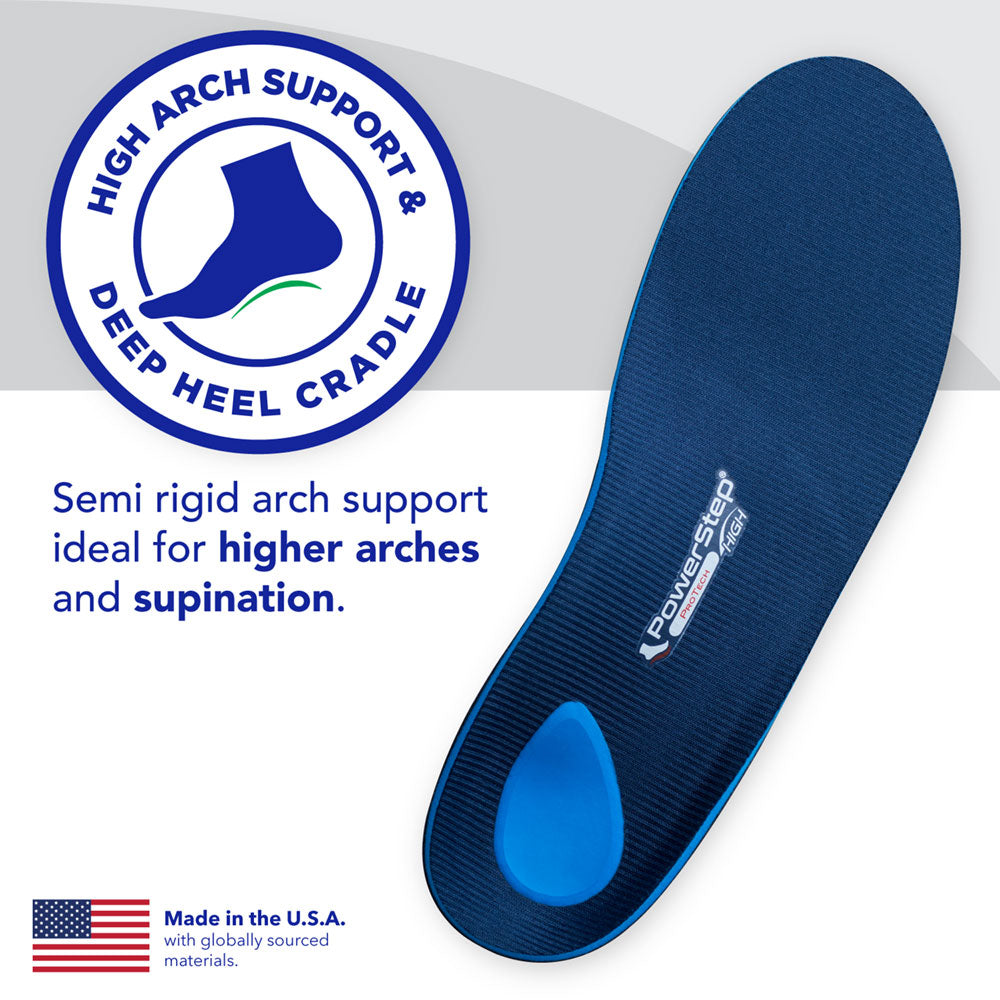 PowerStep ProTech High Arch Insoles