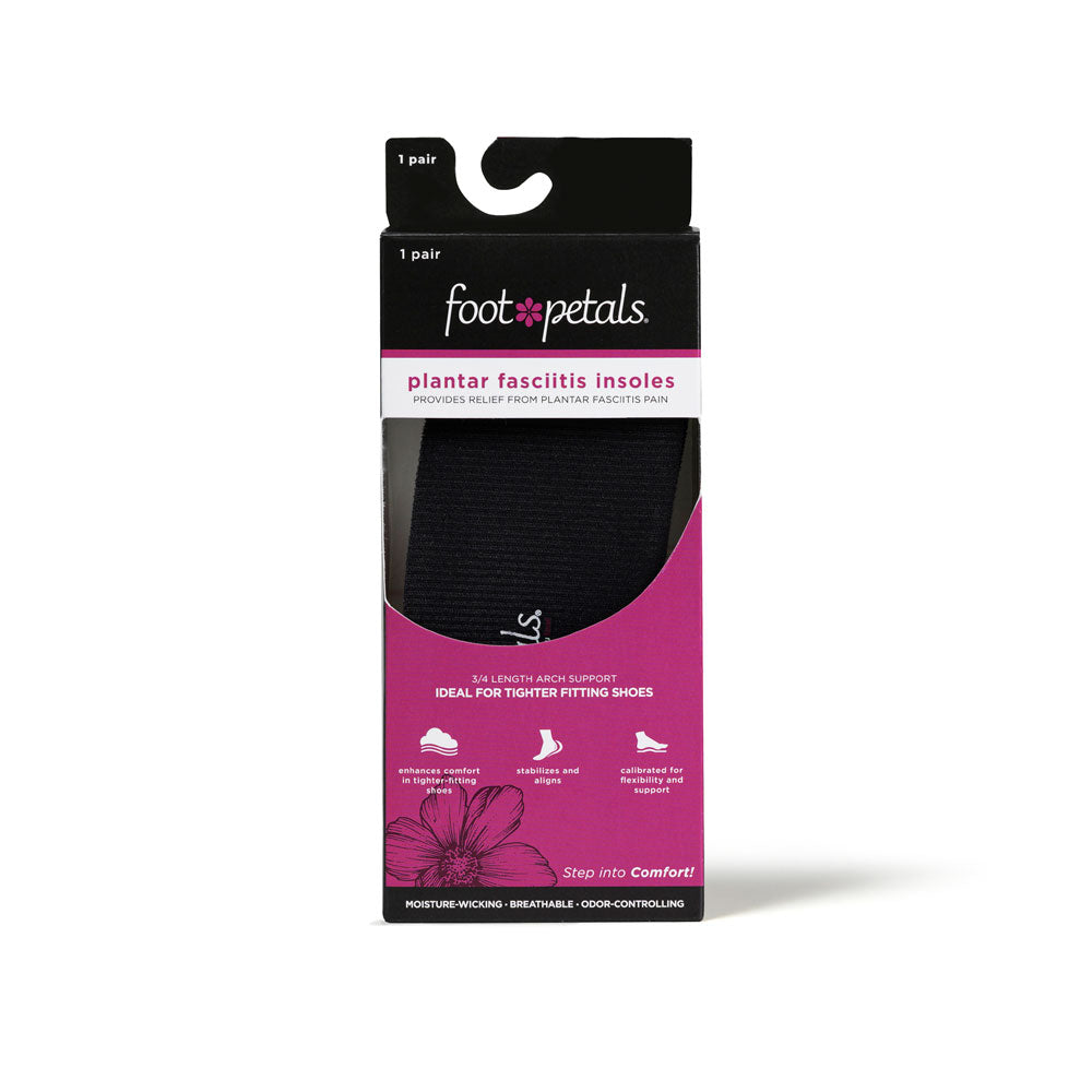 Foot Petals Plantar Fasciitis 3/4 Orthotic Insoles