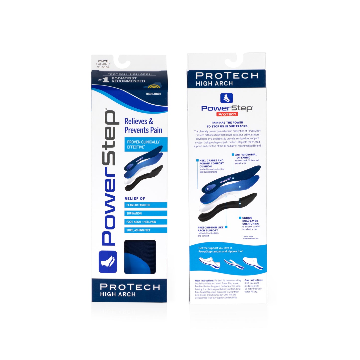 PowerStep ProTech High Arch Insoles