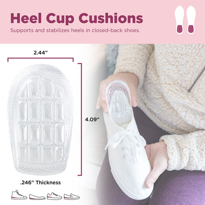 Foot Petals Air Gel Heel Cup Cushions