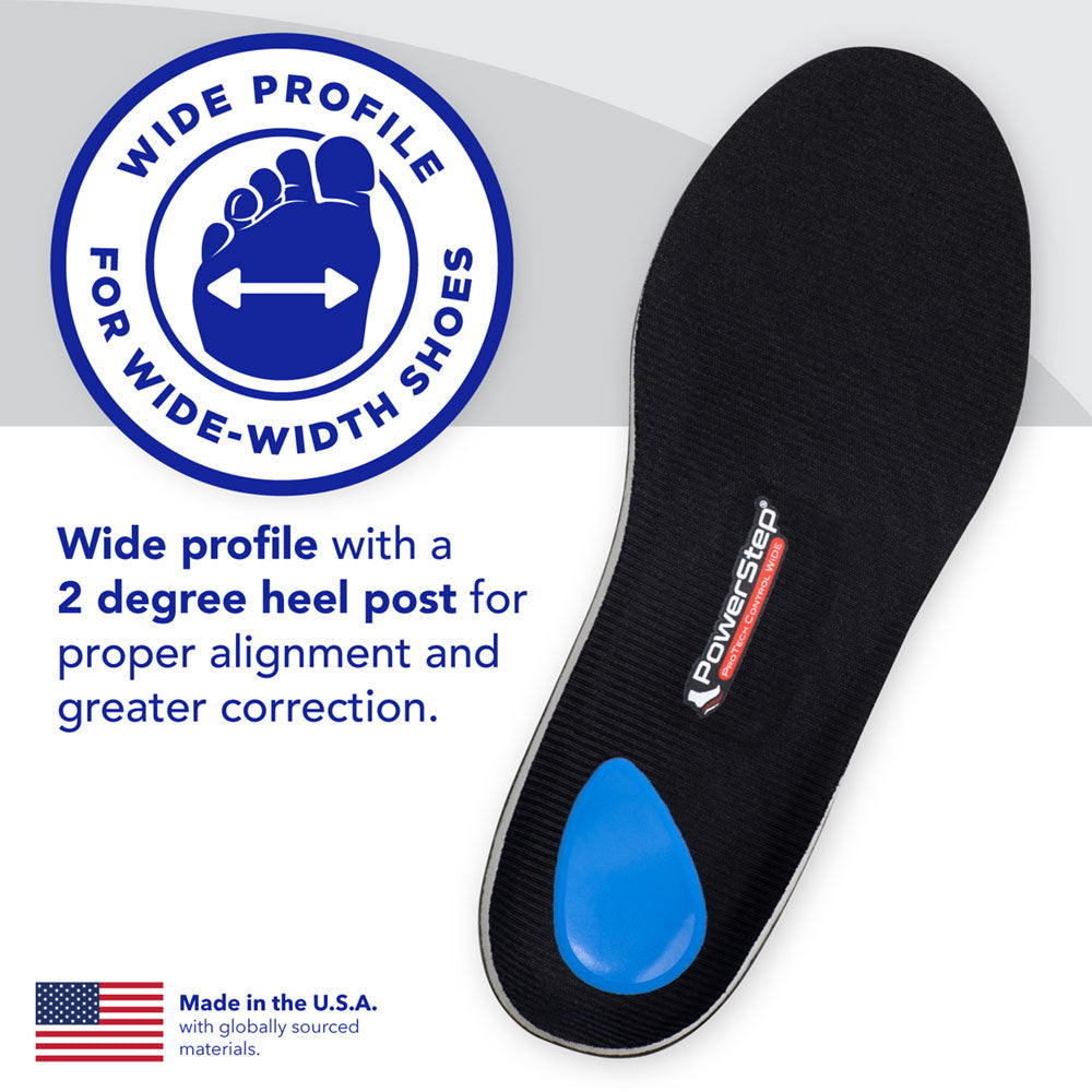PowerStep ProTech Control Wide Insoles