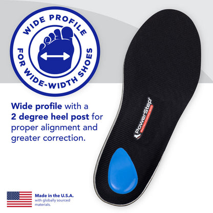 PowerStep ProTech Control Wide Insoles