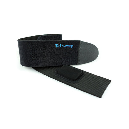 PowerStep IT Knee Band for Iliotibial band syndrome (ITBS); Lateral knee pain; Overuse injuries, features gel pad that provides targeted compression over the iliotibial band, helps alleviate pain and discomfort from the knee, fits right or left