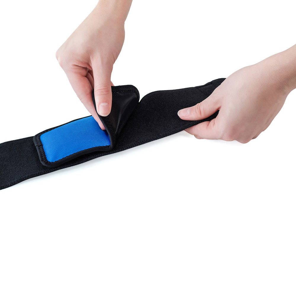 PowerStep Hot/Cold Therapy Wrap with reusable gel pad that can be heated in microwave or frozen, helps reduce swelling and inflammation due to injury, Plantar Fasciitis; Metatarsalgia; Achilles Tendonitis; joint pain and stiffness