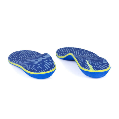 View of Pinnacle Memory Foam Neutral orthotic arch support shoe inserts from heel to toe, relieves foot, arch, and heel pain, and sore, aching feet, shoe insoles for walking, men’s orthotic shoe inserts, women’s orthotic shoe inserts, orthotic shoe inserts for metatarsalgia, ball of foot shoe inserts, neutral arch support helps to correct pronation and prevent plantar fasciitis