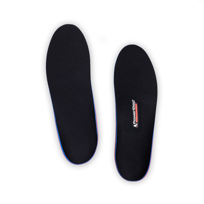 Top view of ProTech CustomPost Orthotic shoe inserts for men and women