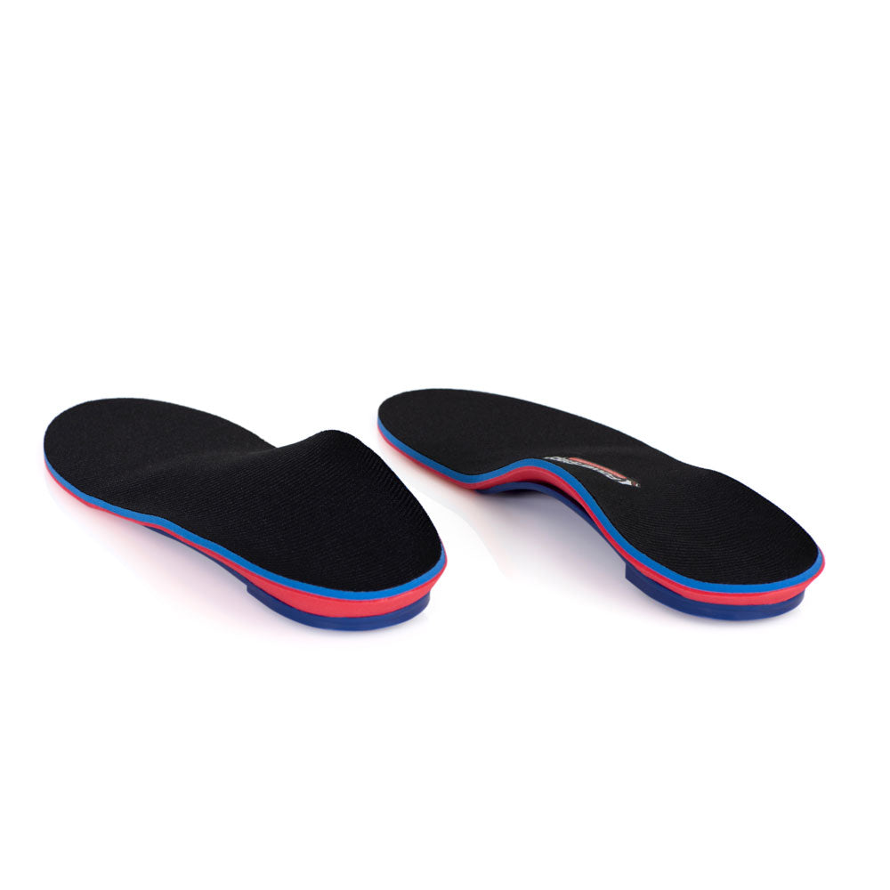 View from heel to toe of Protech CustomPost shoe insoles