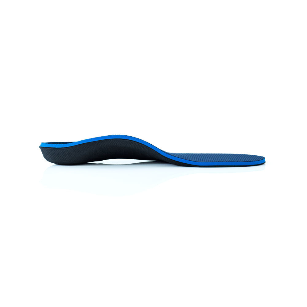 Profile view of ProTech High Arch Supporting Orthotic shoe insoles for men and women, insoles for supination
