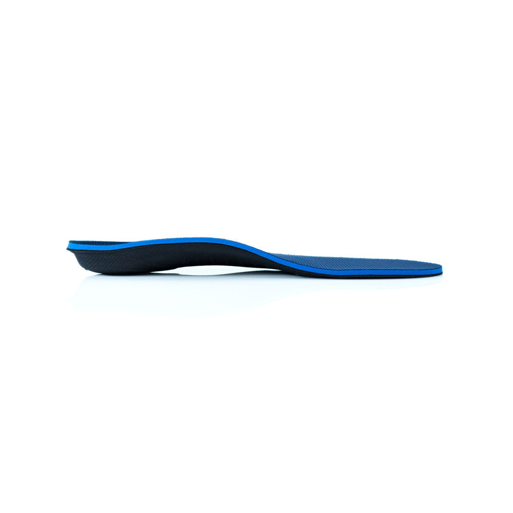 Profile view of ProTech Low Arch Support shoe inserts for flat feet and overpronation